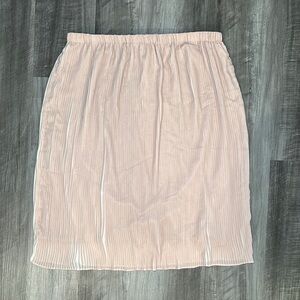 Adrianna Papell Two Toned Pink Ivory Pleated Skirt - XL